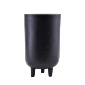 House Doctor - Pot de fleurs jang, ø 15 x h 26 cm, noir