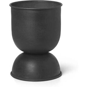 ferm LIVING - Hourglass Pot de fleurs extra-small, Ø 21 x H 30 cm, noir / gris fonce