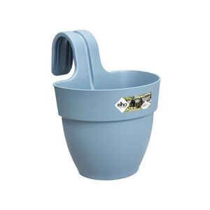 Elho - Pot de fleurs - Vibia Campana Easy Hanger Small - Bleu Vintage - Balcon exterieur - l 24.1 x w 20.5 x h 26.5 cm - Publicité