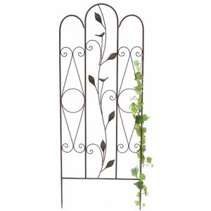 Support de plantes grimpantes en métal DanDiBo, treillis de 120 cm, support pour plantes grimpantes à enfoncer dans le sol, support de fleurs, - Publicité