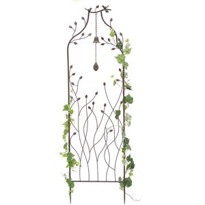 Dandibo - Support pour plantes grimpantes en métal avec cloche, treillis de 170 cm, support pour plantes grimpantes à ancrer au sol, porte-fleurs, colonne grimpante - Publicité