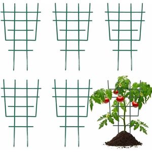 Tuteur pour végétaux Support de Plantes en Plastique Treillis de Jardin pour Plantes Grimpantes Cadre d'escalade pour Plantes Pot de Fleur Treillis Plante pour Extérieur Intérieur 6 pcs - Publicité