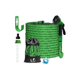 Vounot Tuyau d'Arrosage Extensible 30m avec Accessoires vert - Publicité