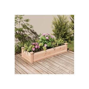 VIDAXL Lit surélevé de jardin doublure 120x45x25 cm bois massif sapin - Publicité