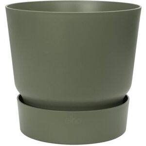 Elho Pot De Fleurs Rond Greenville 47 - Extérieur - Ø 47 X H 44,1 Cm - Vert Feuille - Publicité