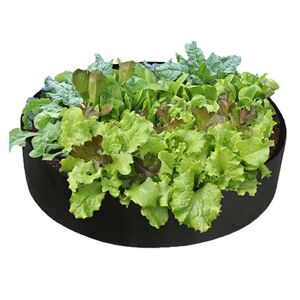 Sacs de culture de plantes, pots de plantation de jardin surélevés ronds, récipient de plantation en tissu respirant durable pour pommes de terre, légumes et fruits, jardinage et extérieur-noir 50 gallons - Publicité