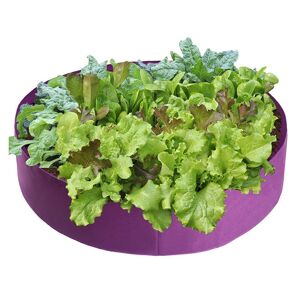 Sacs de culture de plantes, pots de plantation de jardin surélevés ronds, récipient de plantation en tissu respirant durable pour pommes de terre, légumes et fruits, jardinage et extérieur-violet 15 gallons - Publicité