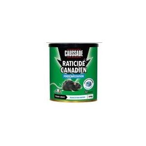 CAUSSADE CARBL300N Raticide Canadien, Anti Rats & Souris, 15 Blocs, Lieux  Humides, Garage Cave, 300g