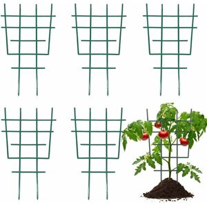 Support de Plantes en Plastique Treillis de Jardin pour Plantes Grimpantes Cadre d'escalade pour Plantes Pot de Fleur Treillis Plante pour Extérieur Intérieur 6 pcs - Publicité