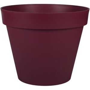 Pot De Fleur Rond Toscane 48 X H 40 Cm Rouge Bourgogne