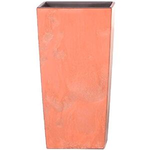 Prosperplast Urbi Square Effect Pot haut 11,4L plastique avec deposit 37,5x19,5x19,5 cm Terracotta - Publicité