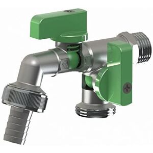 BFG Robinet de Jardin avec Entrée 1/2" BSP et Deux Sorties Fermées 3/4" BSP, Raccords pour Tuyau d'Arrosage Comprend un Raccord pour Tuyau d'Arrosage de 15mm, Robinet d'Irrigation - Publicité