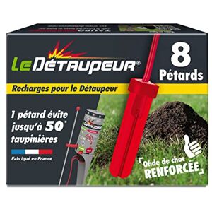 Le Detaupeur DETAUPEUR Recharges X8 pour Pieges Anti Taupes et Rats Taupiers, Utilisables sous la Pluie, Armement en Toute Sécurité, Système Exclusif RECHARG8 - Publicité