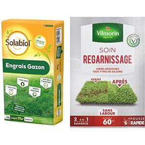 SOLABIOL SOGAZMOU80 Engrais Gazon Anti-Mousse - 3,2 Kg