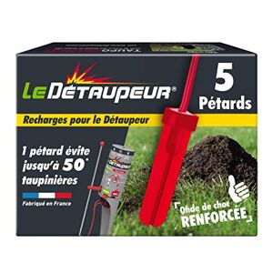 SBM DETAUPEUR Recharges X5 pour Pieges Anti Taupes et Rats Taupiers   Utilisables sous la Pluie   Armement en Toute Sécurité - Publicité