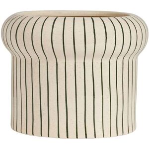 OYOY Living Design Pot de fleurs blanc en gres Ø27,5xH22cm