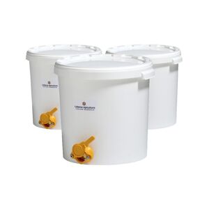 Apiculture.net - Matériel Apicole 3 maturateurs 40 kg en plastique