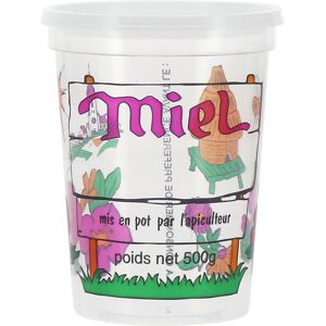 Nicot - Fabricant Français de Matériel Apicole en Plastique 25 pots Nicot Miel 4 couleurs 500g (PEP)