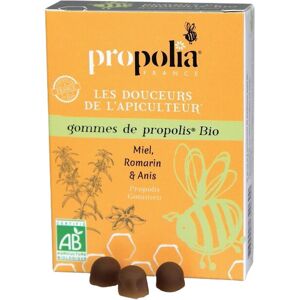 Propolia - Spécialistes de la Propolis Présentoir de 24 boîtes de Gommes de Propolis Bio Miel, Romarin & Anis