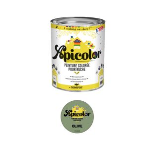 Apiculture.net - Materiel apicole francais Peinture Apicolor 0,5L - Olive