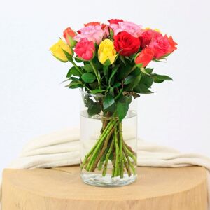 Brassee de roses mutlicolores - Interflora - Livraison plantes