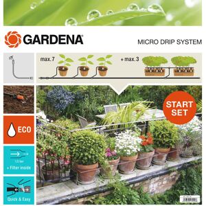 GARDENA Kit d&039;arrosage goutte-a-goutte pour plantes en pots M 13001-20