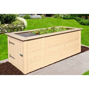 Jardinière Surélevée en Bois d’Épicéa Weka 205 x 79 cm (4 Coloris)