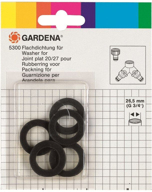 GARDENA Joint plat 20/27 , 26.5 mm (G3/4&quot;) 5 pcs. 5300-20