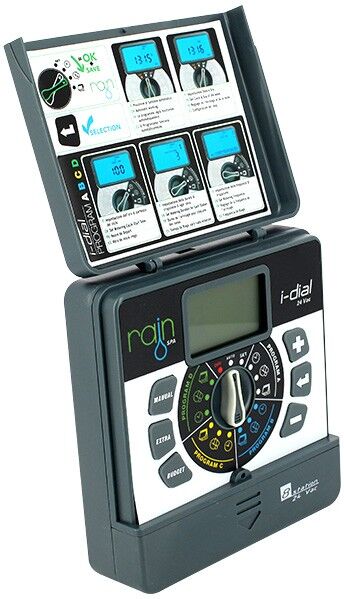 Rain Programmateur arrosage - Rain I-dial 24 V Intérieur - 4 voies - Rain