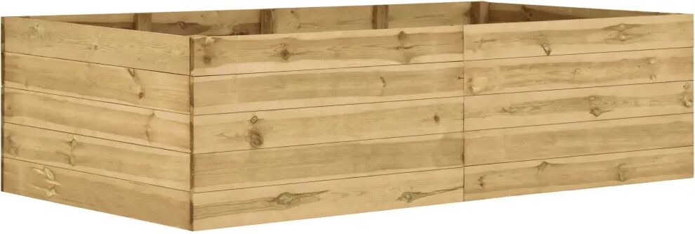 vidaXL Garden Raised Bed 200x100x54 cm Impregnated Pinewood