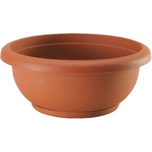 PLASTECNIC Vaso per piante e fiori Terrae  in polipropilene terracotta H 8.5 cm L 20 x