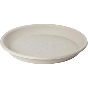 PLASTECNIC Sottovaso per vaso da fiori  Omnia in polipropilene di colore bianco Ø 14 x H 2.1 cm