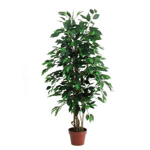 Leroy Merlin Pianta artificiale senza vaso Ficus in vaso colore verde H 125 x Ø 17 cm