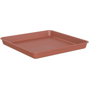 ARTEVASI Sottovaso per vaso da fiori  Venezia in polipropilene di colore terracotta L 32 x H 4.7 x P 32 cm