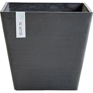 ECOPOT'S Vaso per piante e fiori Rotterdam  in polipropilene antracite H 44 cm L 50 x P 50 cm