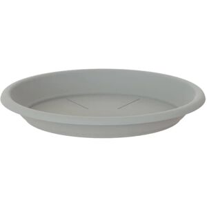 ARTEVASI Sottovaso per vaso da fiori  in polipropilene di colore grigio Ø 18 x H 2.8 cm