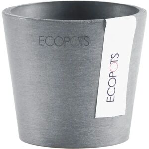 ECOPOTS Vaso per piante e fiori Amsterdam  in polipropilene grigio H 7 cm Ø 8 cm