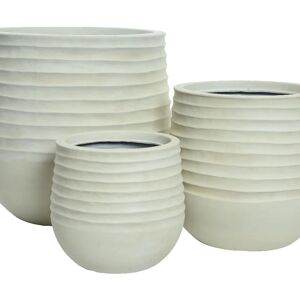 Kaemingk Vaso per piante e fiori Set a 3  in pvc H 49 cm