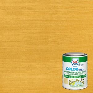 ICA FOR YOU Impregnante per legno da esterno a base acqua  Colorwax cedro semi opaco 2.5 lt, 10 anni di protezione.