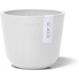 ECOPOTS Vaso per piante e fiori Oslo  in polipropilene bianco H 9.6 cm Ø 11 cm