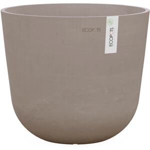 ECOPOTS Vaso per piante e fiori Oslo  in polipropilene tortora H 14 cm Ø 16 cm