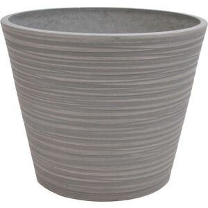 Milani Home Vaso Per Piante Da Esterno Interno Di Design In Fibra Sintetica Resistente Antracite x 33 x cm