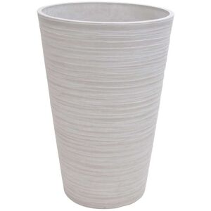 Milani Home Vaso Per Piante Da Esterno Interno Di Design In Fibra Sintetica Resistente Bianco x 60 x cm