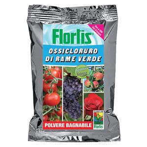Flortis CONCIME OSSICLORURO RAME VERDE  POLVERE BAGNABILE FINO A 200 l ACQUA Cu+B 1 kg