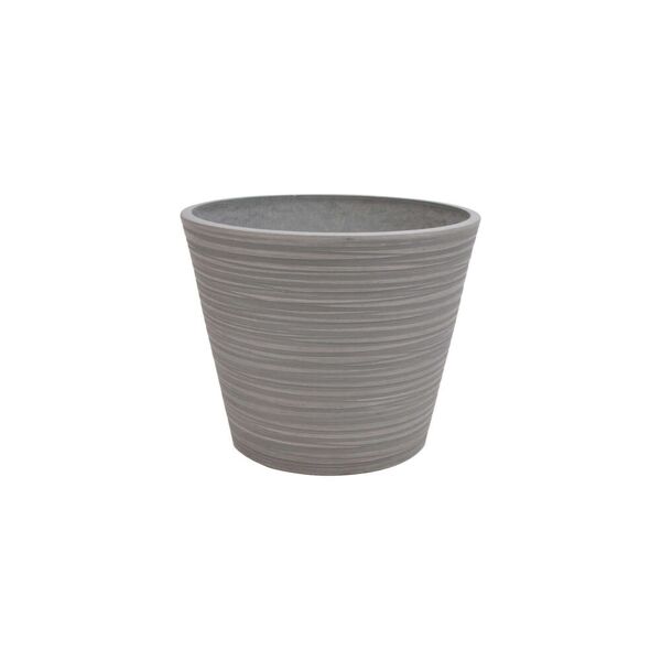 milani home vaso per piante da esterno interno di design in fibra sintetica resistente antracite x 33 x cm