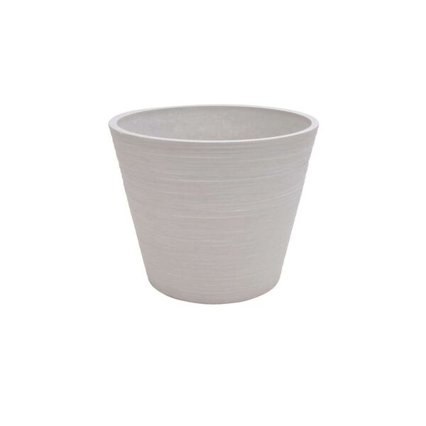 milani home vaso per piante da esterno interno di design in fibra sintetica resistente bianco x 33 x cm