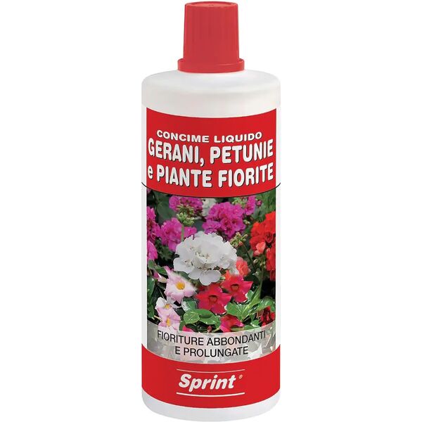 sprint concime piante fiorite liquido  pronto effetto npk5,5.4,5.5 +b+cu+mn+zn 1 l