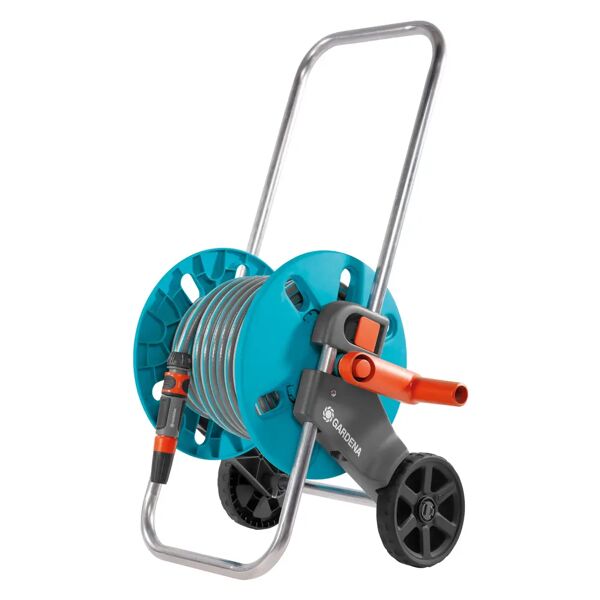 tecnomat carrello gardena con tubo ∅13 mm lungo 25 m con 4 raccordi, presa rubinetto, lancia a spruzzo