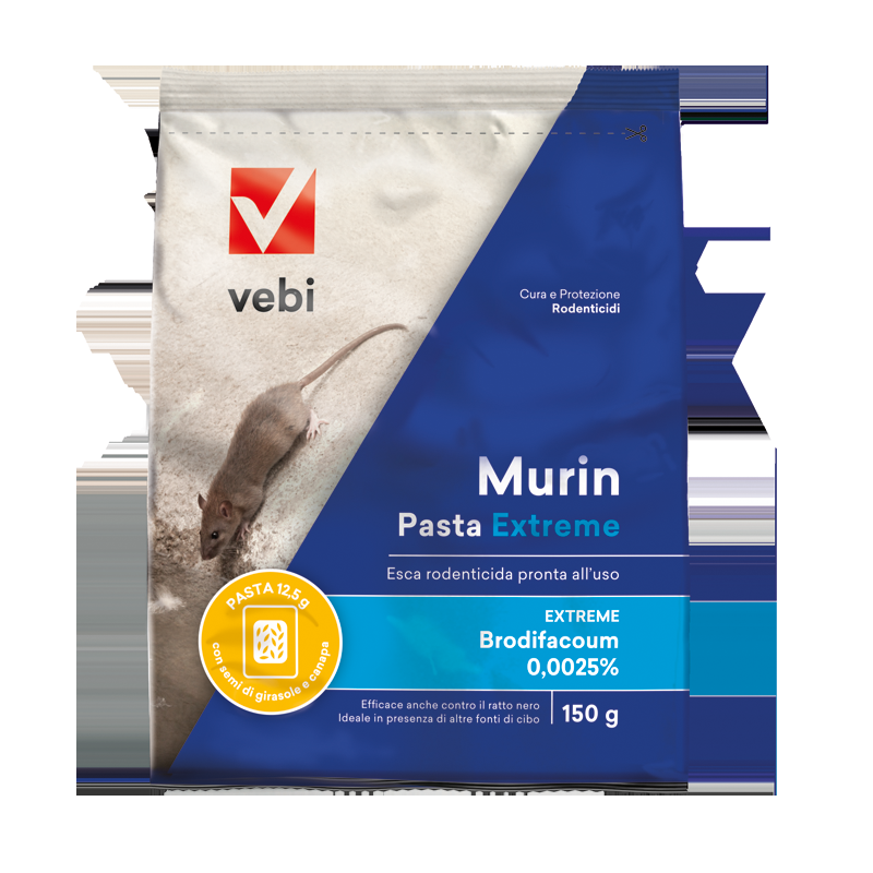 Vebi Istituto Biochimico Srl Murin Pasta Extreme Esca Rodenticida Vebi 150g