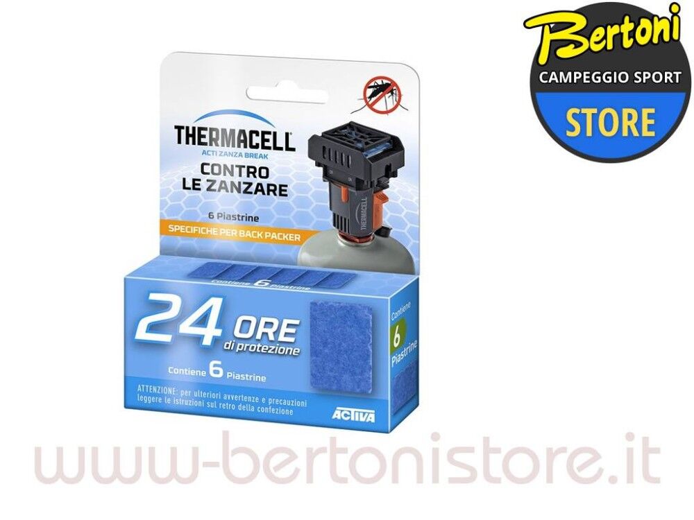 Thermacell 24 Ore Di Protezione Ricarica Back Packer Nfz.Zbrp12.R2bp